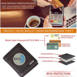 BAGMAN Men Leather Two Fold Wallet image 2