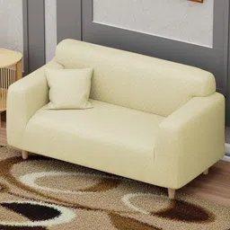 Myntra Elegant Homes Yellow Polyester 2 Piece Sofa Cover With Arms image 2