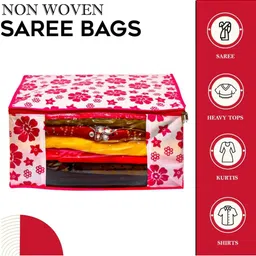 AMAK INC Pink Fabric Multi-Utility Wardrobe Organisers image 5