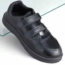Pine Kids School Shoes with Velcro Closure - Black-picture-16