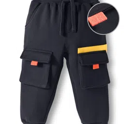 Mark & Mia Knit Full Length Lounge Pant with Cargo Pocket Detailing - Black-picture-16