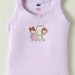 Simply Sinker Knit Sleeveless Vests With Best Friends Print Pack Of 3 - Lavender Peach & Light Green image 2