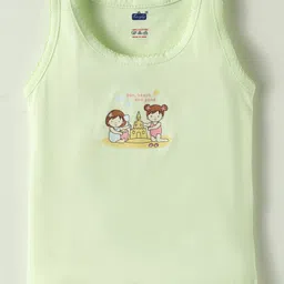 Simply Sinker Knit Sleeveless Vests With Best Friends Print Pack Of 3 - Lavender Peach & Light Green image 4