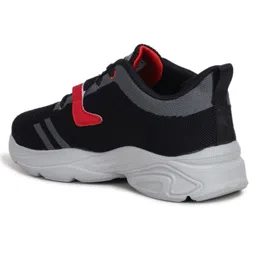ABROS Play Big Text Designed Colour Blocked Lace Up Shoes - Black & Red image 5