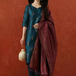 Siya Fashion Women Ethnic Motifs Regular Kurta with Trousers & With Dupatta-picture-42