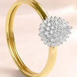 Mia by Tanishq Teardrop Sparkle Gold & Diamond Finger Ring for Women-picture-18