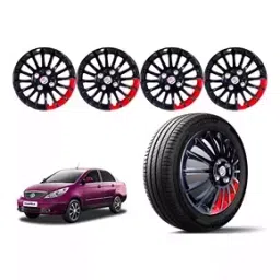 Auto Pearl 381 mm(15 Inch) (4 Pcs) BR32 Press Type Fitting Car Wheel Hubcaps For Tata Manza-picture-12