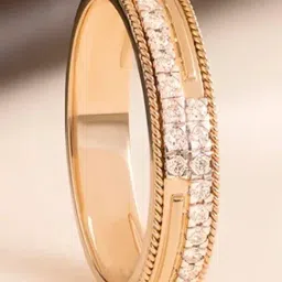 Mia by Tanishq Layered Precision Gold & Diamond Finger Ring-image-62