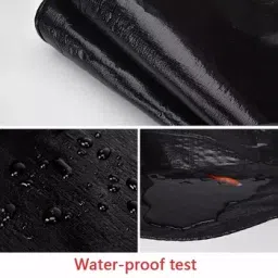 Mipatex 36ftx12ft 200 GSM HDPE Waterproof Tarpaulin Sheet Black image 2