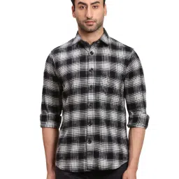 Colorplus Black Regular Fit Checks Shirt image 1
