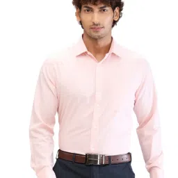 Park Avenue Orange Regular Fit Texture Shirt image 1