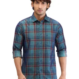 Colorplus Green Regular Fit Checks Shirt image 1