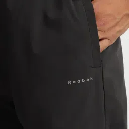 Reebok Black Regular Fit Print Trackpants image 5