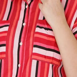 Vero Moda Curve Multicolor Striped Shirt image 4