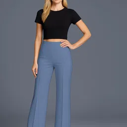 SWADESI STUFF Women Relaxed Mid-Rise Parallel Trousers-picture-31