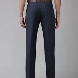 Park Avenue Men Solid Smart Regular Fit Formal Trousers image 3