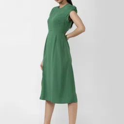 Forever 21 Green Midi Dress image 3