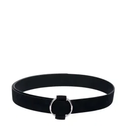 Crusset Black Suede Waist Belt for Women-image-5
