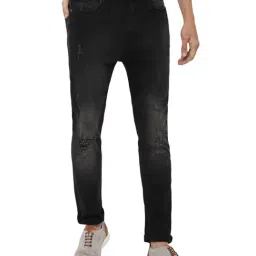 Forever 21 Black Mid Waist Slim Fit Regular Length Jeans-picture-12