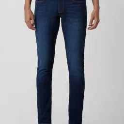 Peter England Navy Skinny Fit Jeans image 1