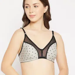 Clovia Grey & Black Non Wired Non Padded Full Coverage Bra-image-68