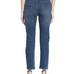 METTLE Blue Cotton Mid Rise Stretchable Jeans image 2