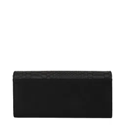 Apsis Black Textured Tri-Fold Wallet for Women image 3