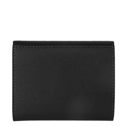 Apsis Black Solid Tri-Fold Wallet for Women image 3