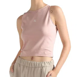 Calvin Klein Jeans Sepia Rose Solid Regular Fit Top image 1