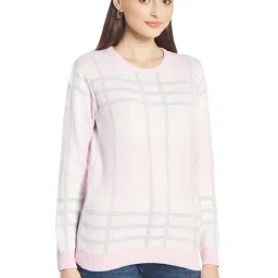 METTLE Pink Chequered Pullover image 4