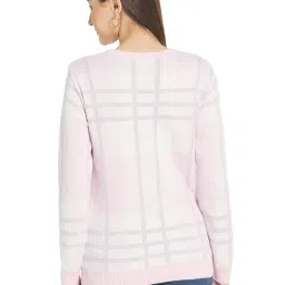 METTLE Pink Chequered Pullover image 2
