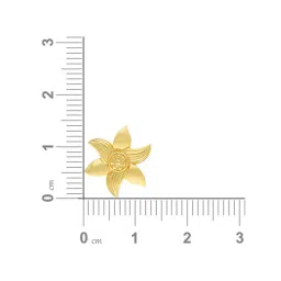 Malabar Gold and Diamonds Floral 22 kt Gold Earrings image 4