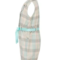 Cutecumber Kids Multicolor Checks Playsuit image 3