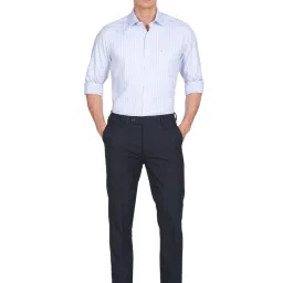 Arrow Blue Cotton Regular Fit Checks Shirt image 5