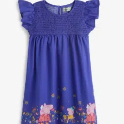 The Souled Store Girls Blue Cotton Printed Hello Kitty Dress-image-10