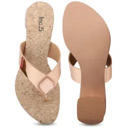 Inc.5 Women's Rose Gold Thong Sandals image 3