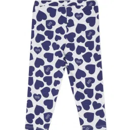 U.S. Polo Assn. Kids Light Grey & Navy Printed Leggings image 2