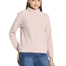 METTLE Pink Mock Collar Swearshirt image 3