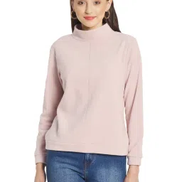 METTLE Pink Mock Collar Swearshirt image 1