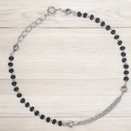 Taraash 925 Sterling Silver Beaded Mangalsutra Bracelet for Women-picture-30