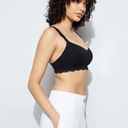 Ginger By Lifestyle Black Regular Fit Bra image 3