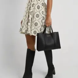 Forever 21 Black PU Handbag-image-33