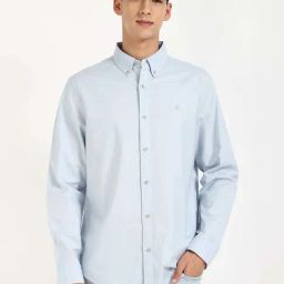 Calvin Klein Jeans Blue Cotton Regular Fit Shirt-picture-3