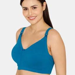 Zivame Blue Full Coverage Maternity Bra image 3