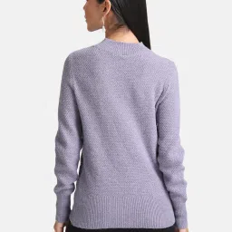Kazo Lilac Cable Knit Pullover image 2
