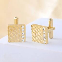 Voylla Gold Golden Aura Cufflinks-picture-8