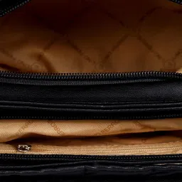 Lino Perros Black Quilted Medium Satchel Handbag image 3