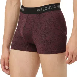 Freecultr Wine Printed Trunks image 3