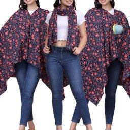 Secret Wish Pink Cotton Floral Nursing Cover-picture-35