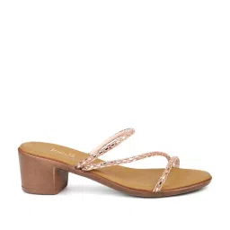 Inc.5 Women's Rose Gold Ethnic Sandals image 1